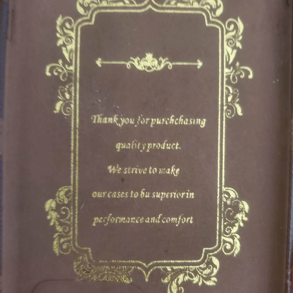 Brown and Gold Decorative Case